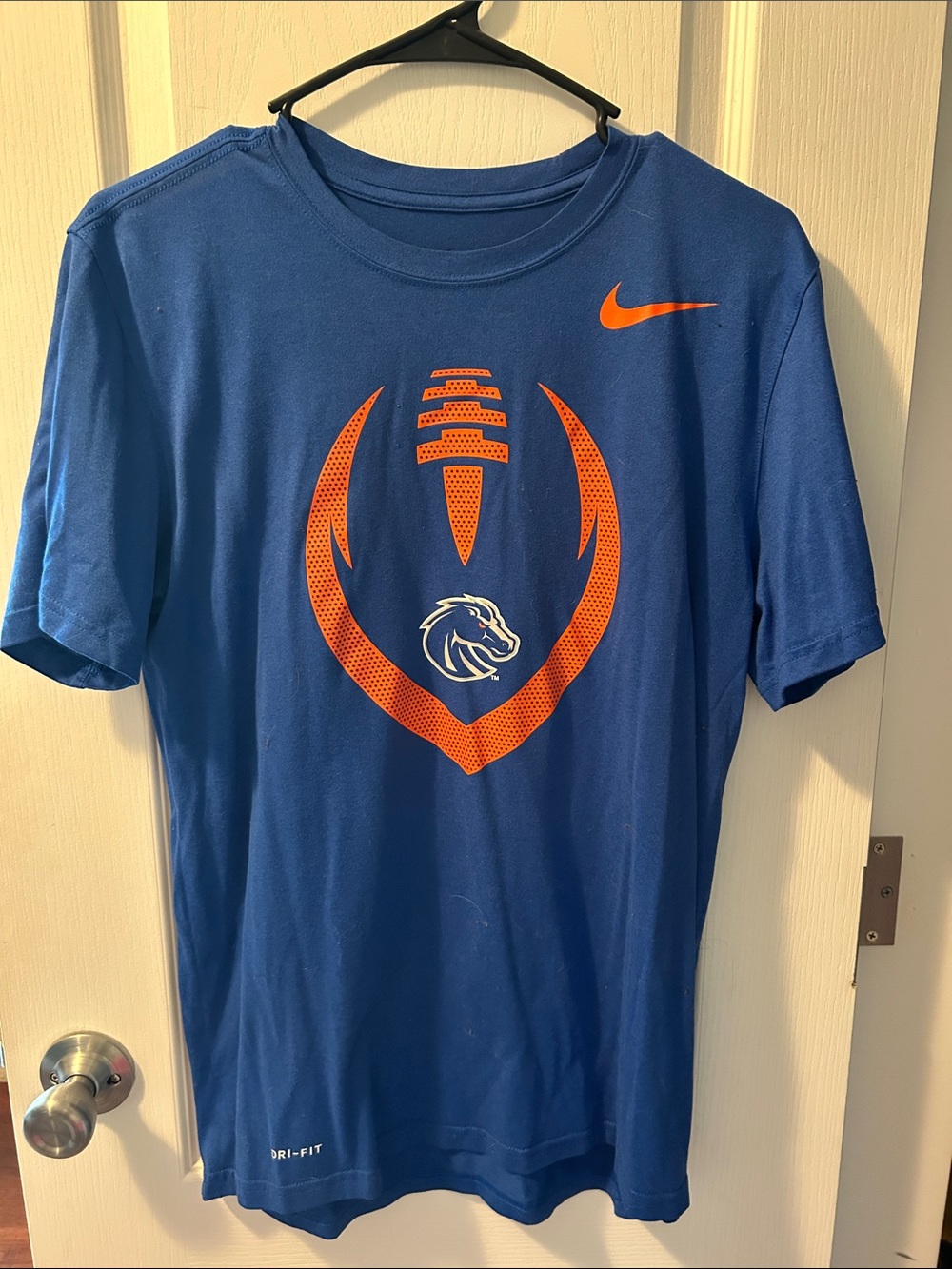 Nike Blue Short-Sleeve Boise State Football Graphic Tee